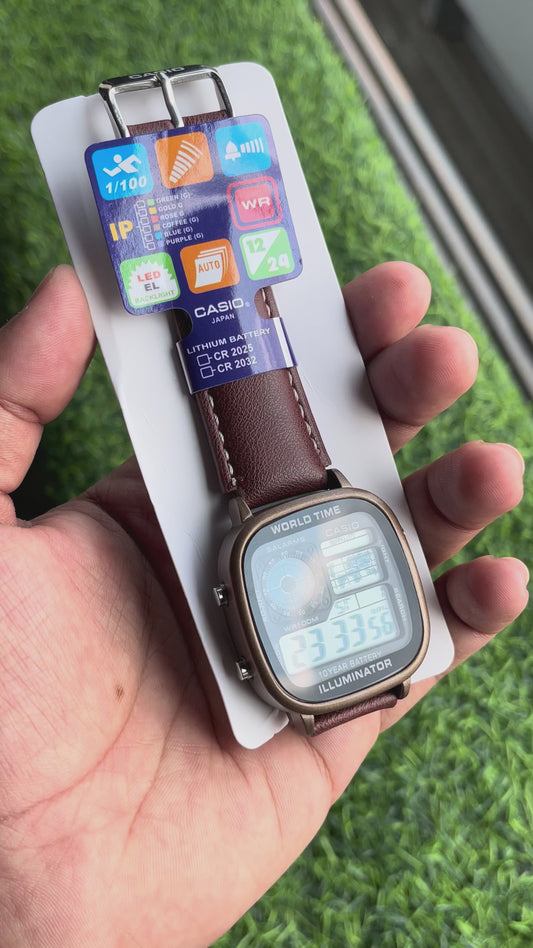 RC Casiio World Time Illuminator Digital Watch