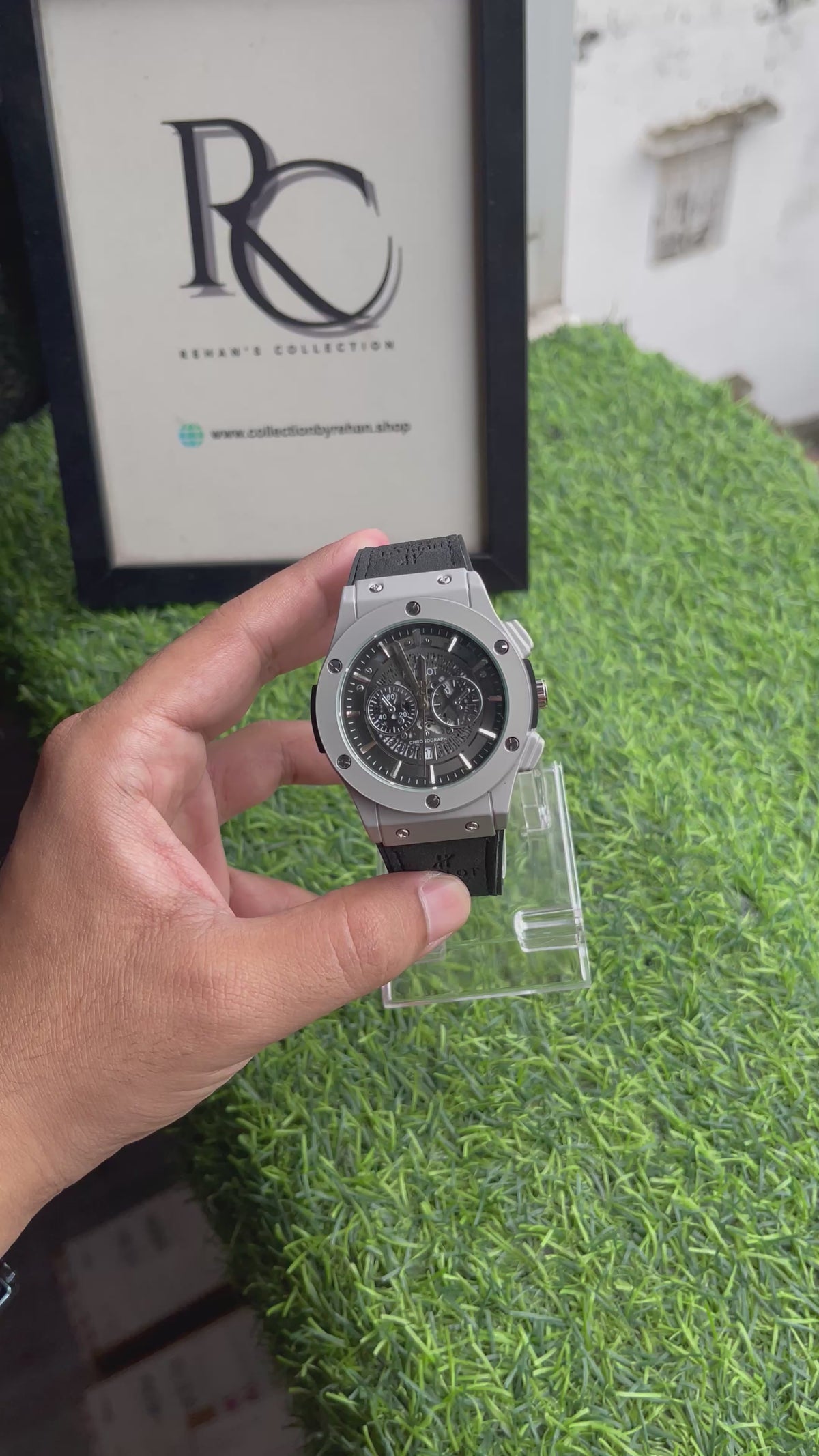 RC Hubblt Skeleton Chronograph – Brown Strap