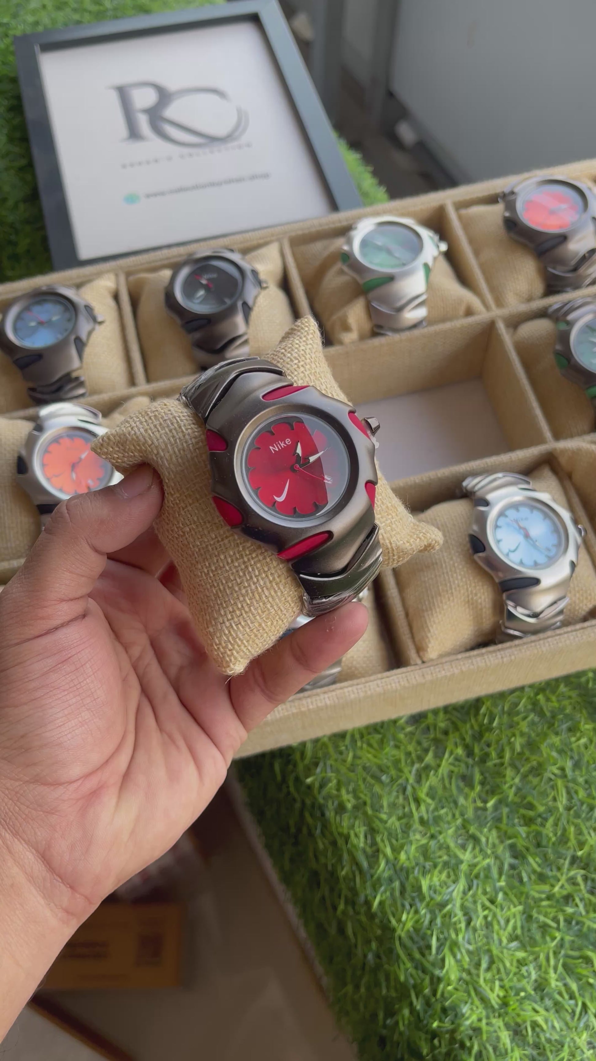 RC Nikee Sport Analog Watch – Black & Red Dial