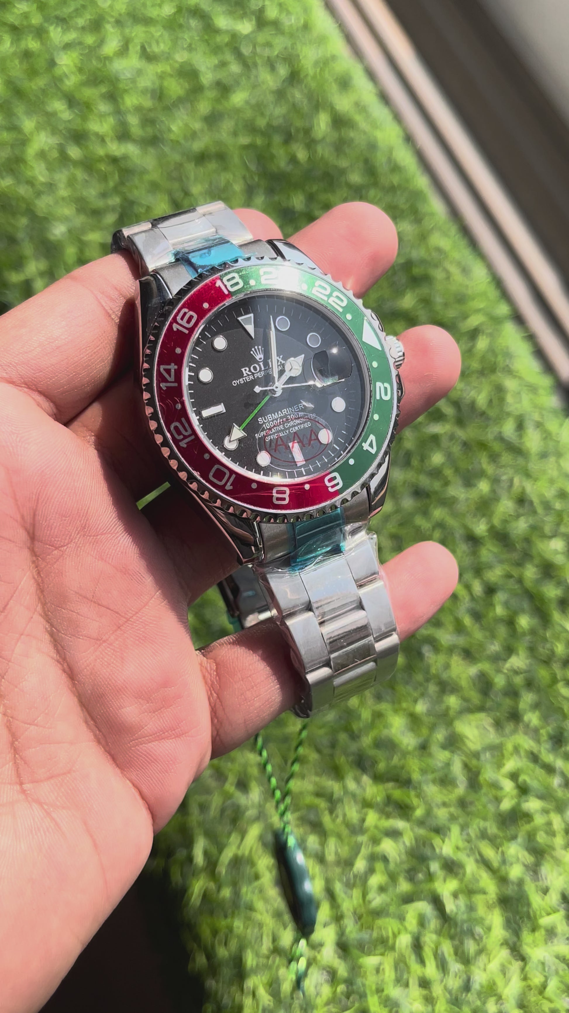 RC RLX Submariner – Custom “Blackout GMT” Bezel Edition