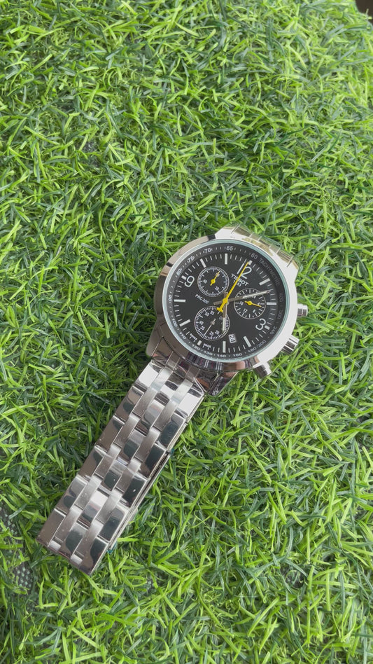 RC Tisst PRC 200 Chronograph – Black Stainless Steel Edition
