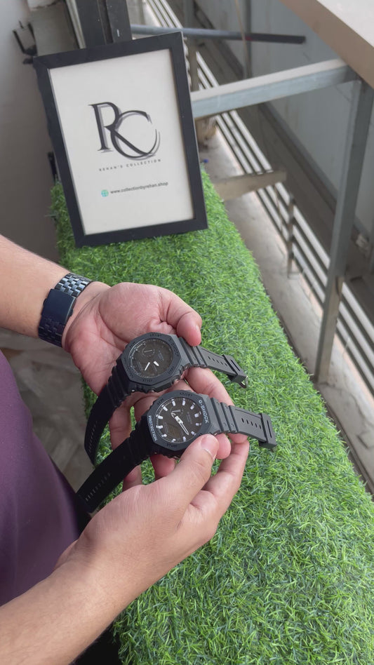 RC Casiio G-Shok GA-2100 Black Dial White Marker Edition