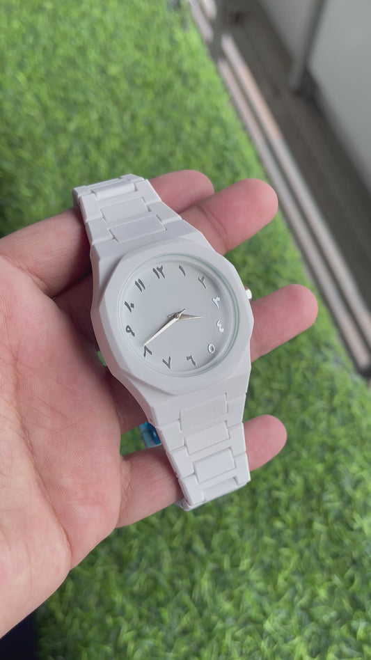 RC “AURA” Milky white premium quality chain watch