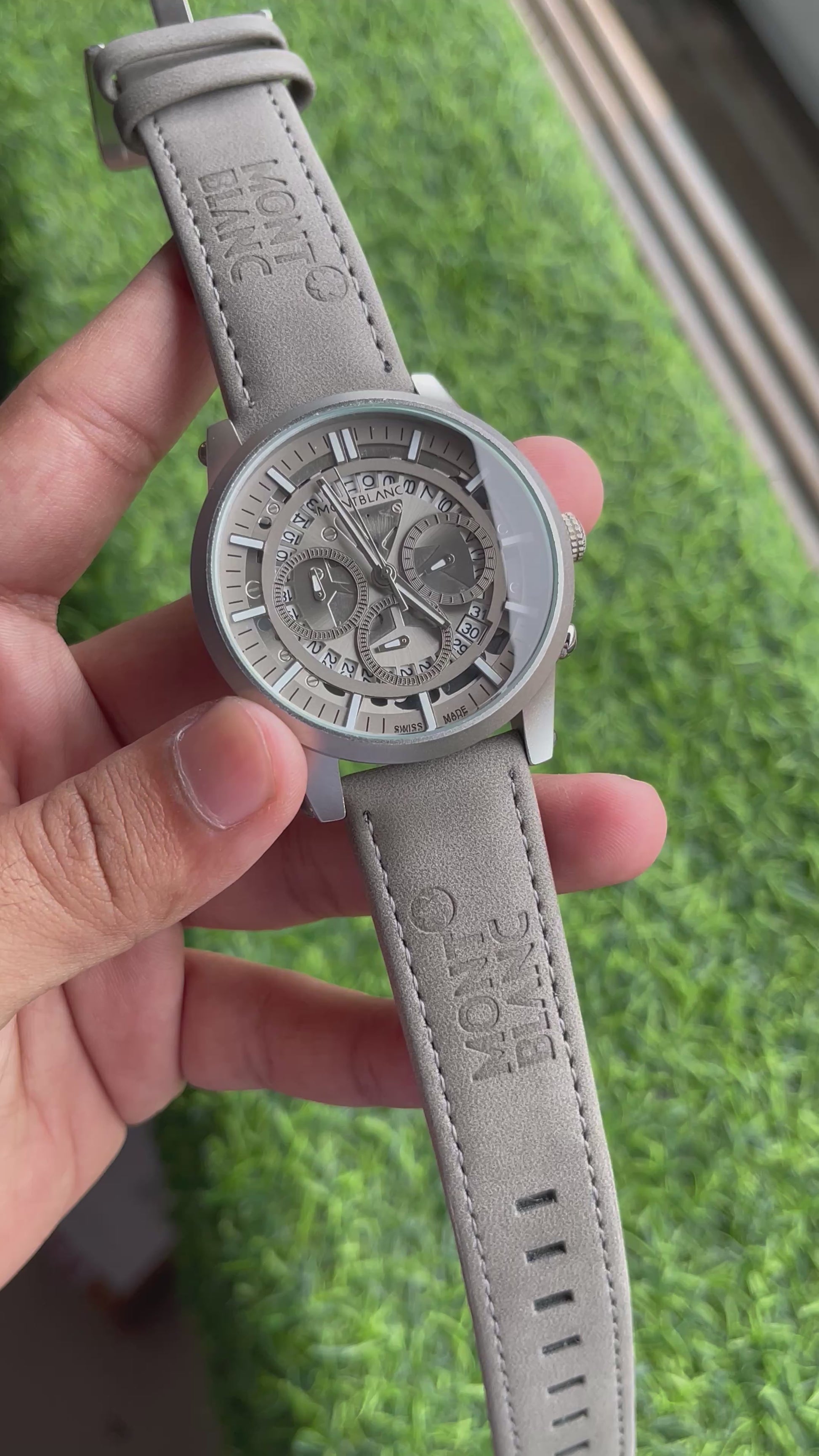 RC MB leather premium quality watch