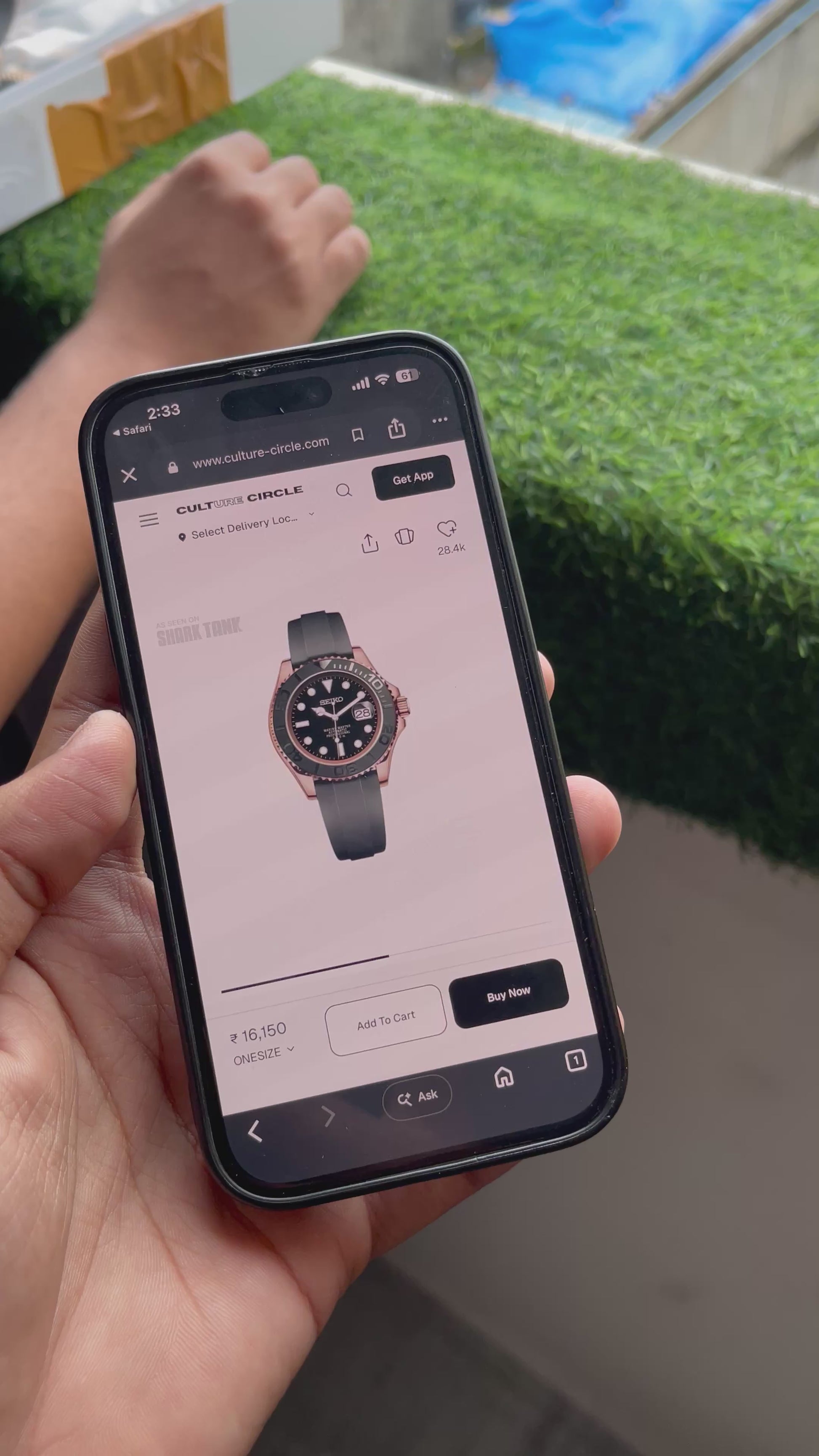 RC X Seiiko Marine Black Rose Gold Premium Silicone Edition