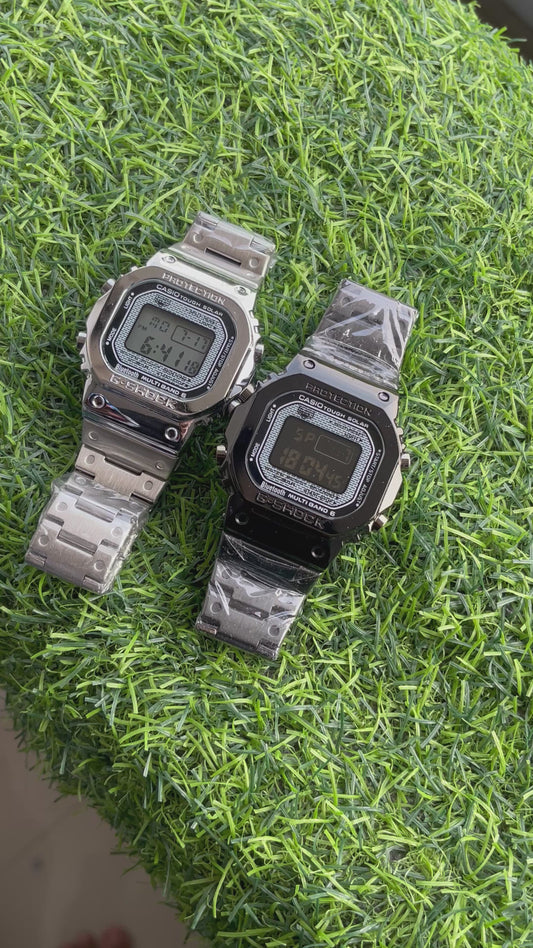 RC CASIIO G-SHOK GMWB-5000 Titanium Digital Watch – Blue Carbon Pattern Edition