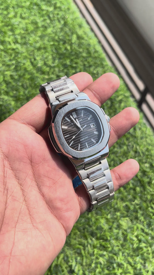 RC Patek Philiippe Nautilus – Bamford Custom Edition (Black Dial)