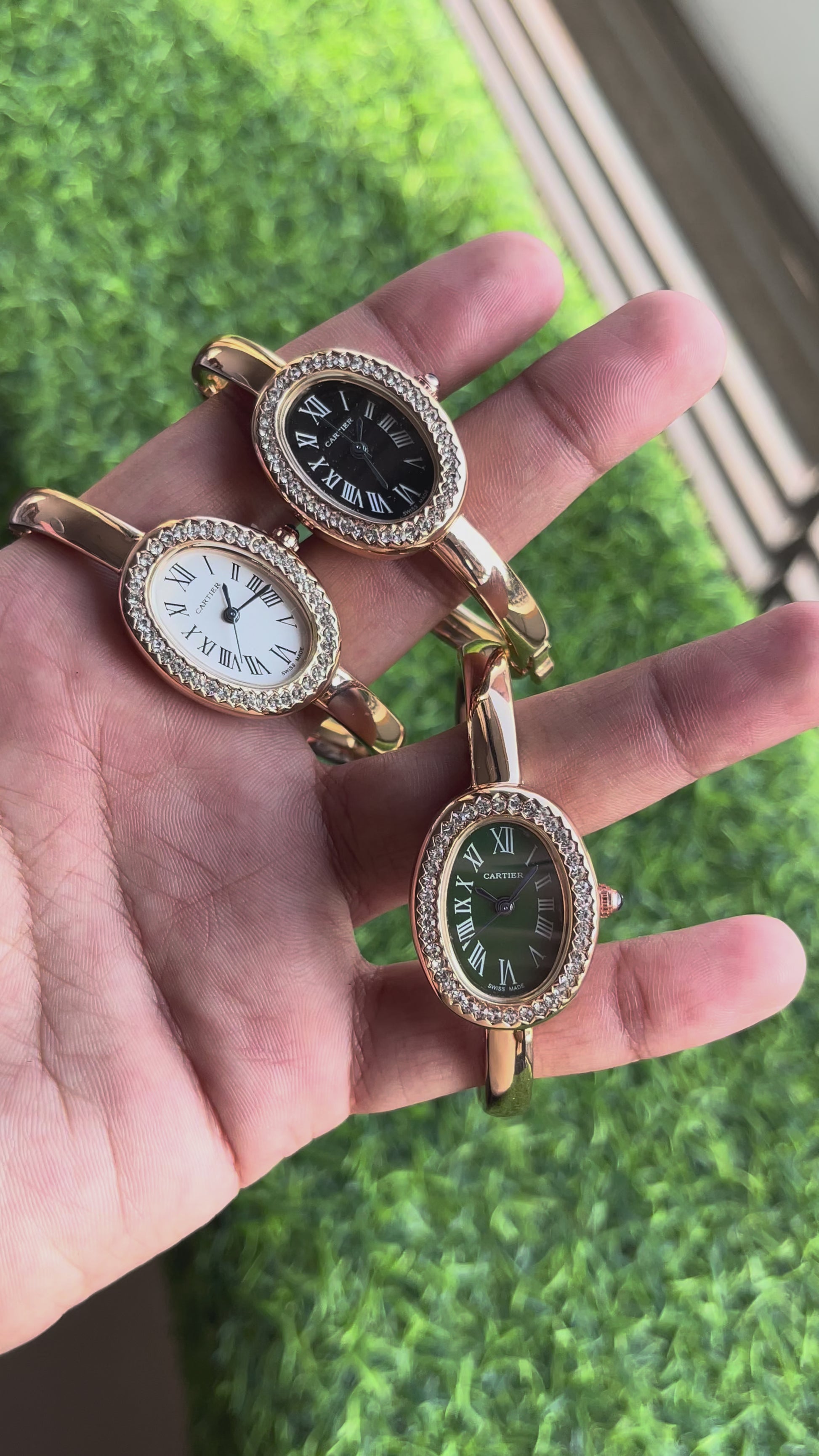 RC Carti*r Inspired Oval Dial Women’s Luxury Bracelet Watch