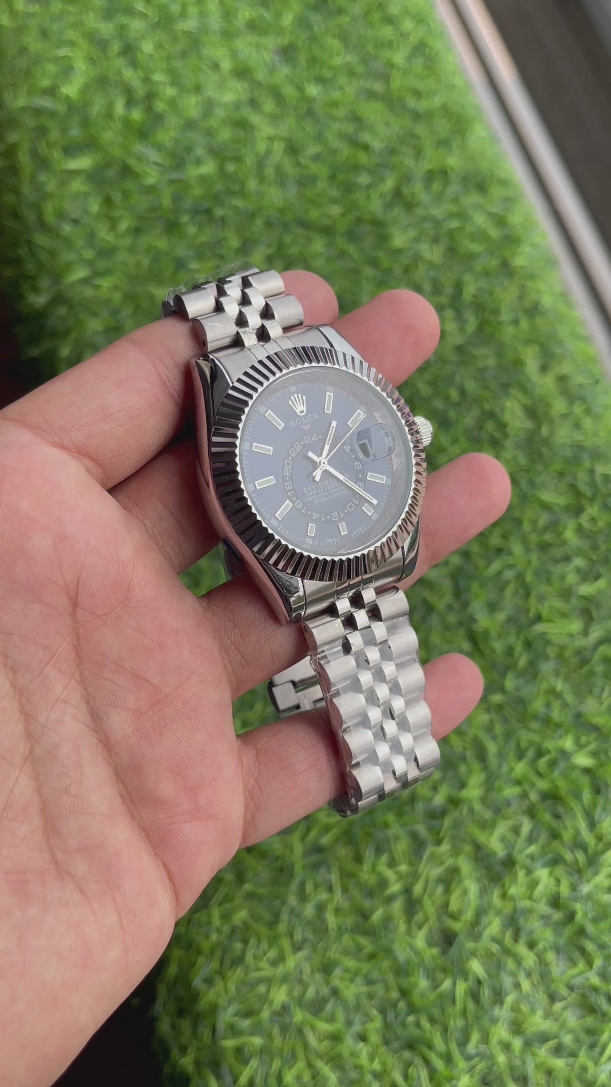 RC RLX Skydweller premium quality chain watch