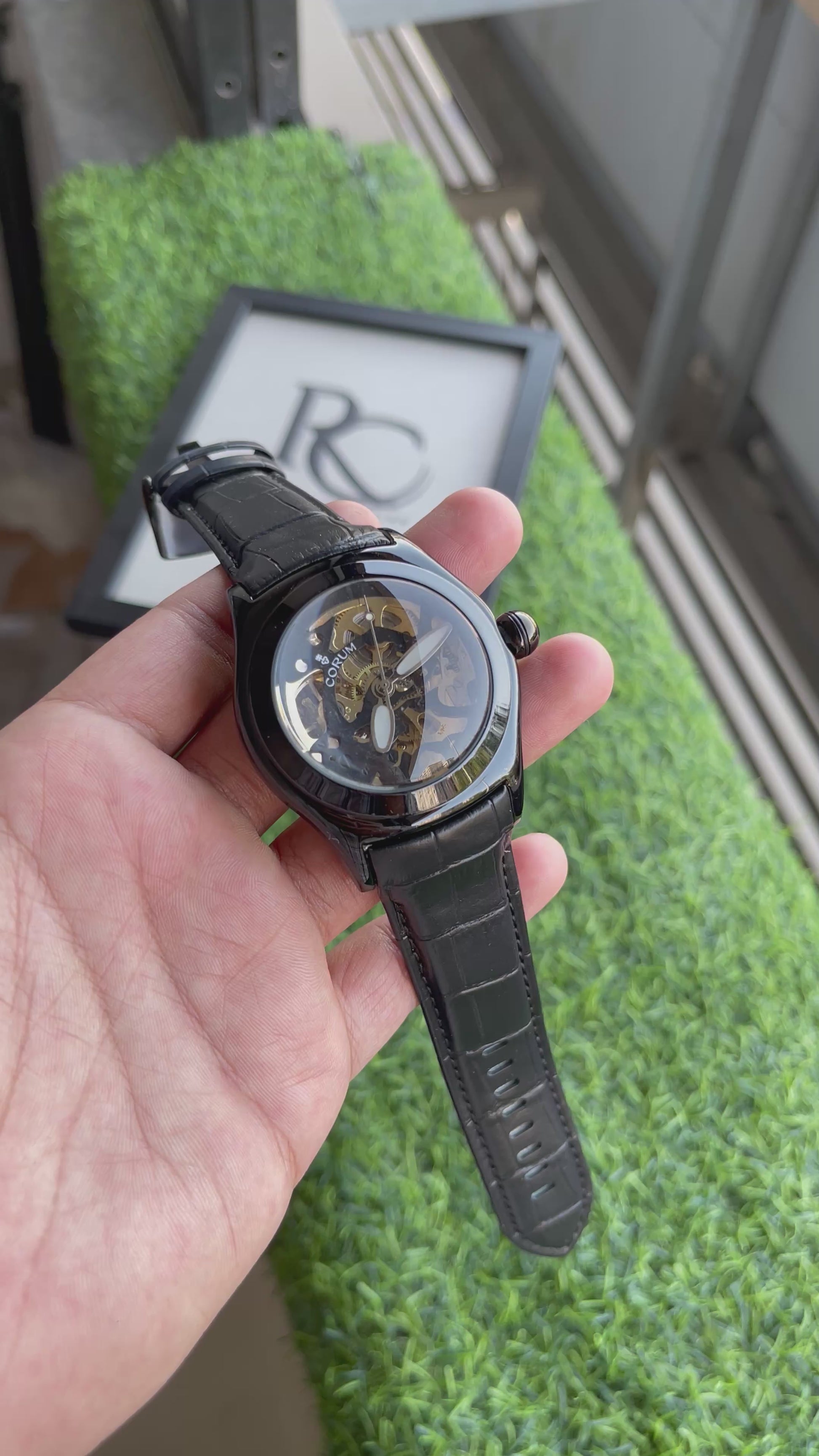 RC Corrum Bubble Skeleton Automatic “Black Phantom” Edition