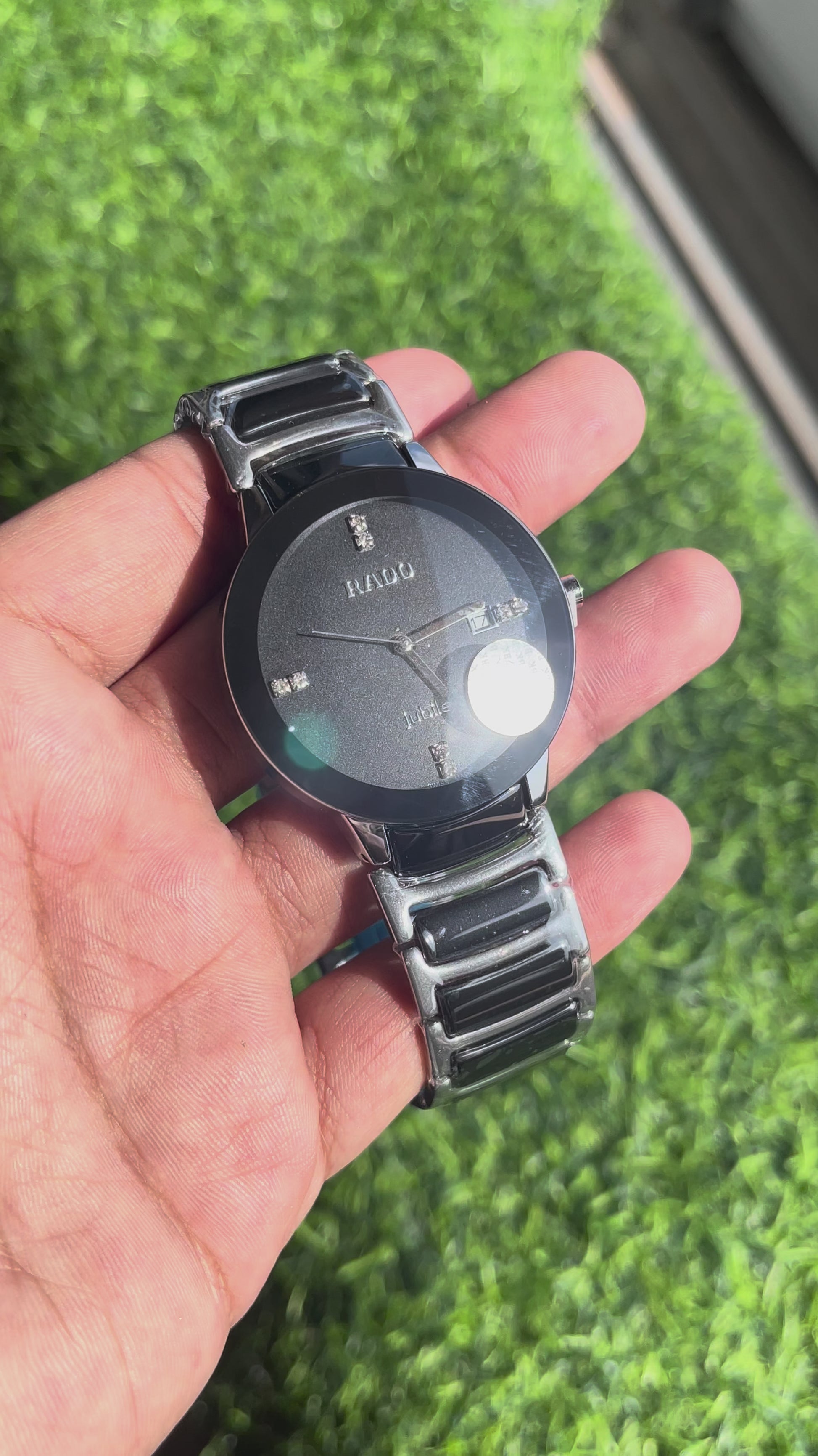 Rado Black & Silver Luxury Analog Watch