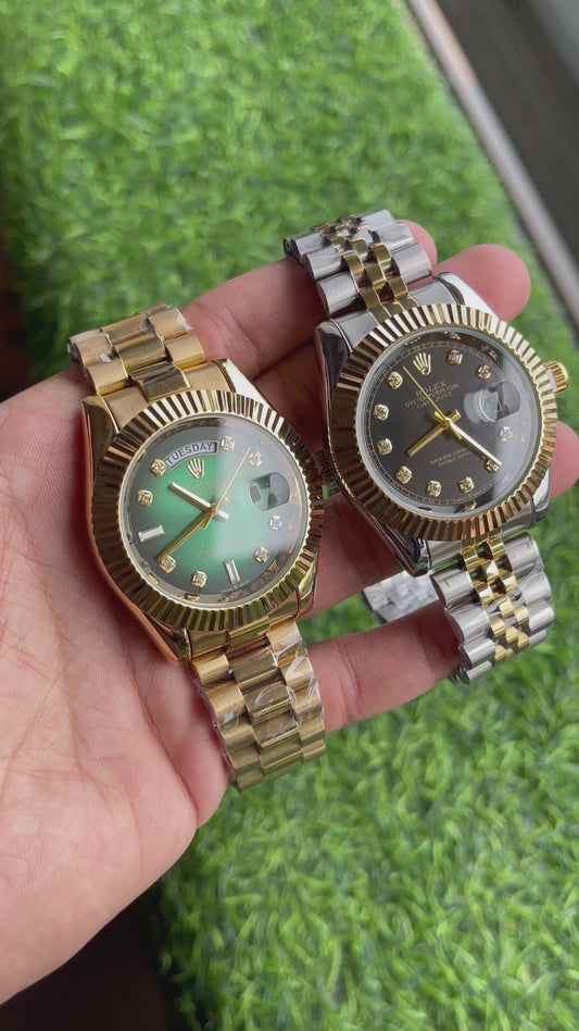 RC RLX Day-Date premium quality chain watch