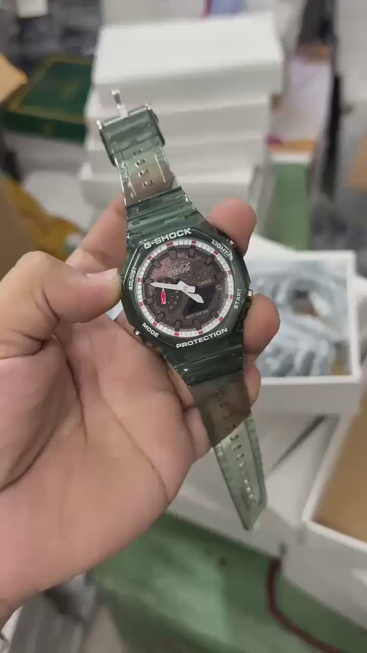 RC X Casiio G-SHOK Coca-Cola Collaboration GA-2100CC-3A – Bottle Green Transparent Edition