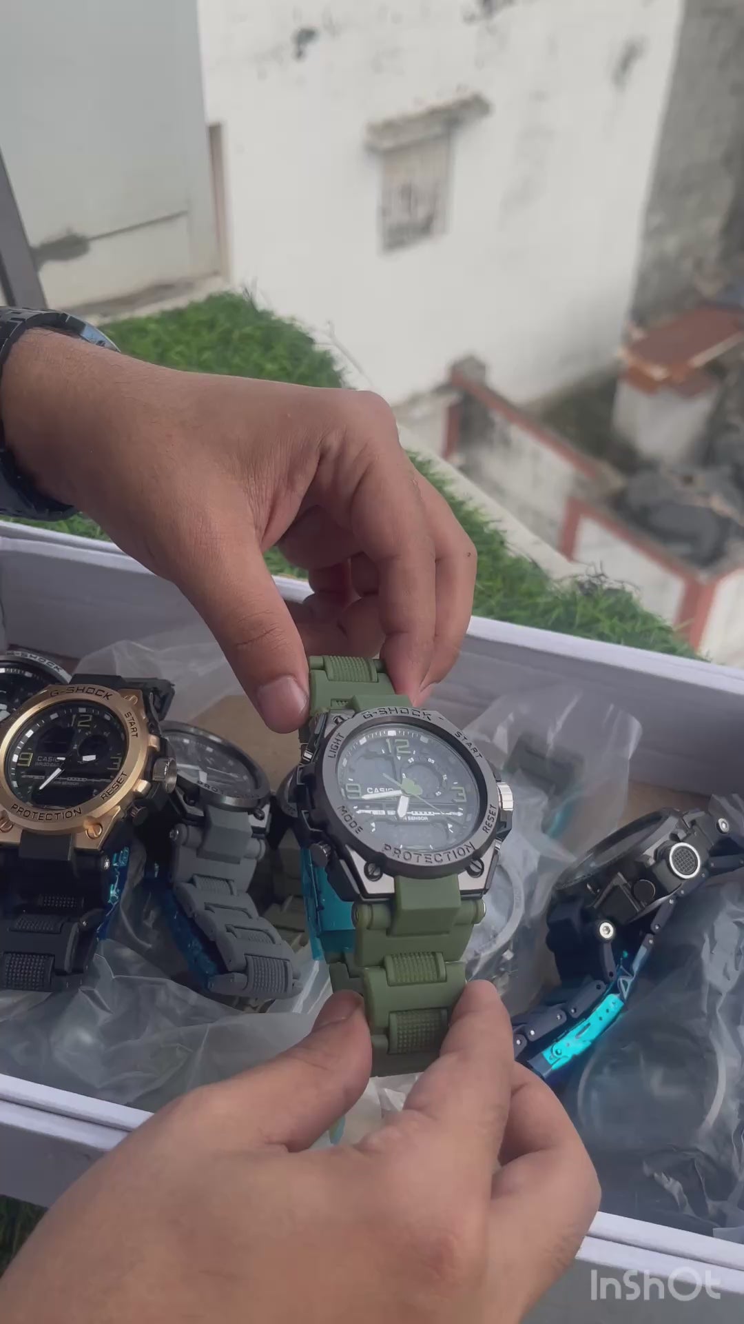 RC X Casiio G-Shock Twin Sensor Analog-Digital Sport Watch