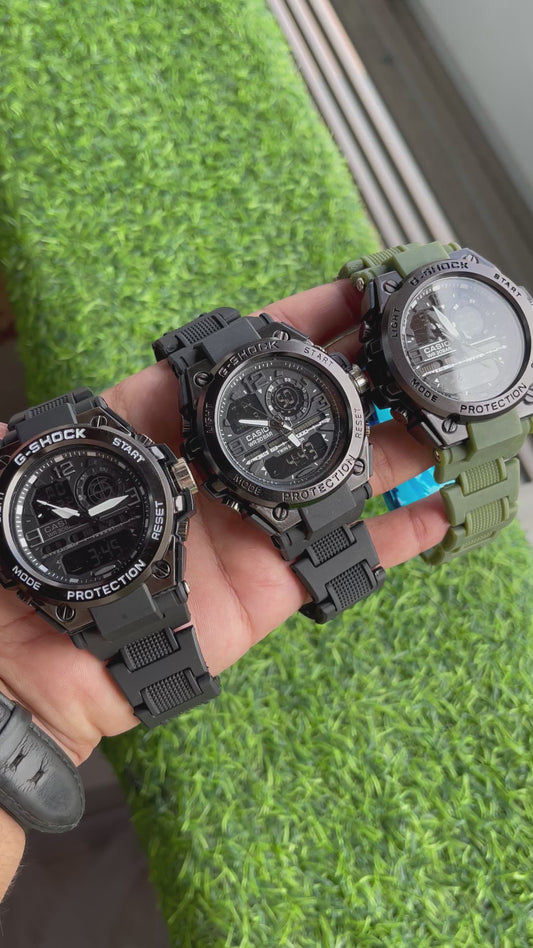 RC Casiio G-Shok Black Analog-Digital Watch