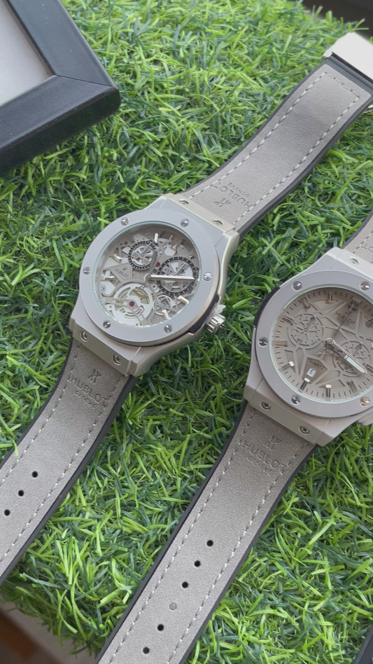 RC Hublt Classic Fusion black Skeleton black Dial