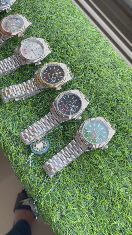 RC RLX Datejust – Black Dial (Stainless Steel)