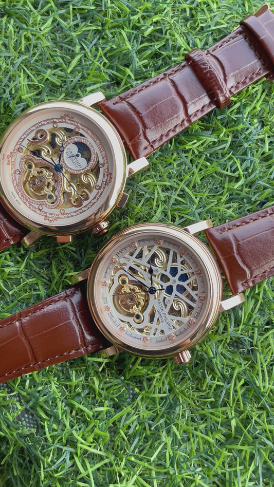RC PATEK Luxury Automatic Skeleton Watch – Elegant Craftsmanship