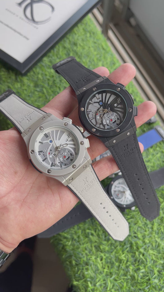 RC Hublt Black Ice Skeleton – Quartz Edition