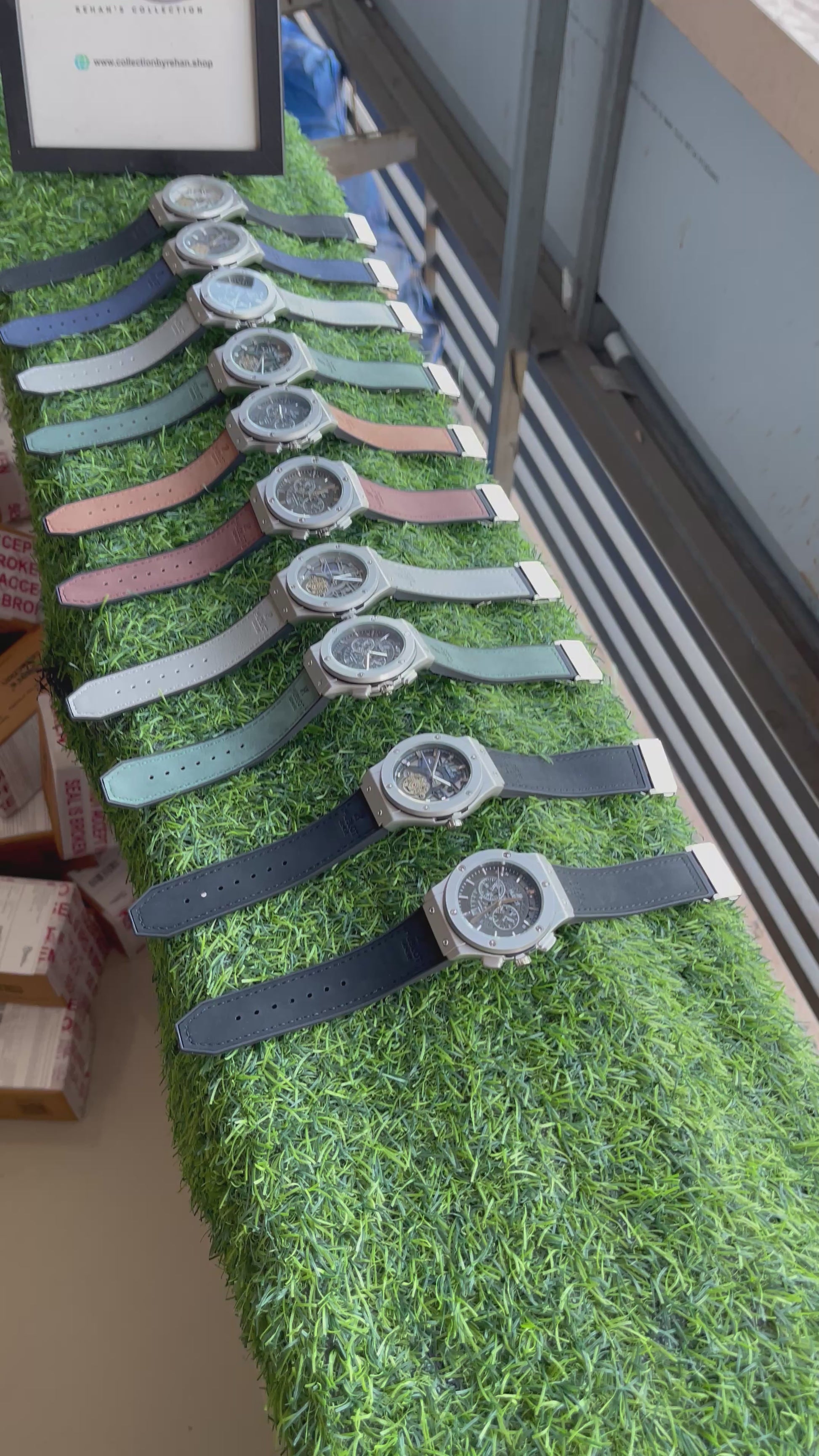 RC Hublt Skeleton Chronograph – Tan Brown Strap