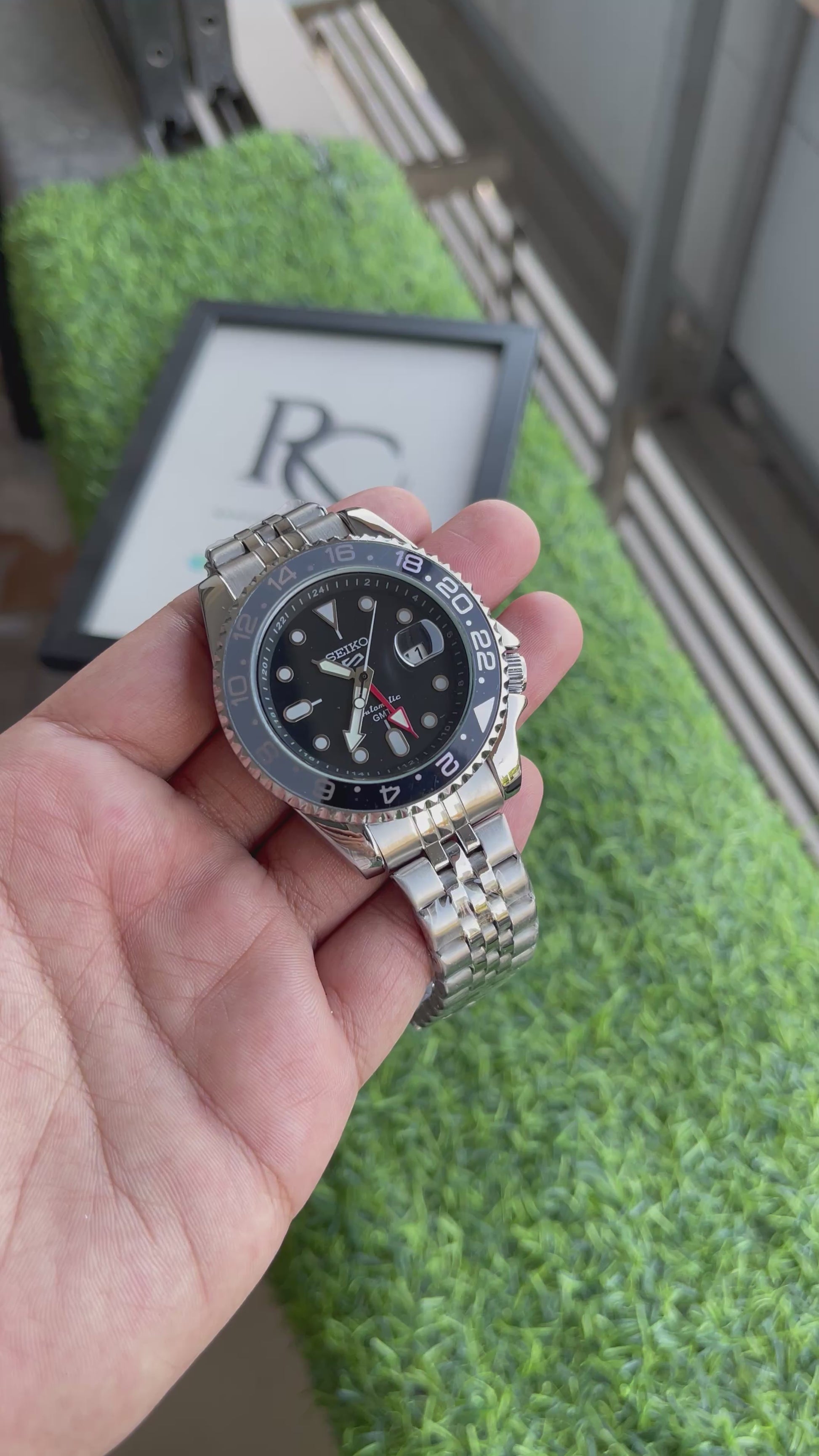 RC Seiiko Style GMT Quartz “Black Edition”