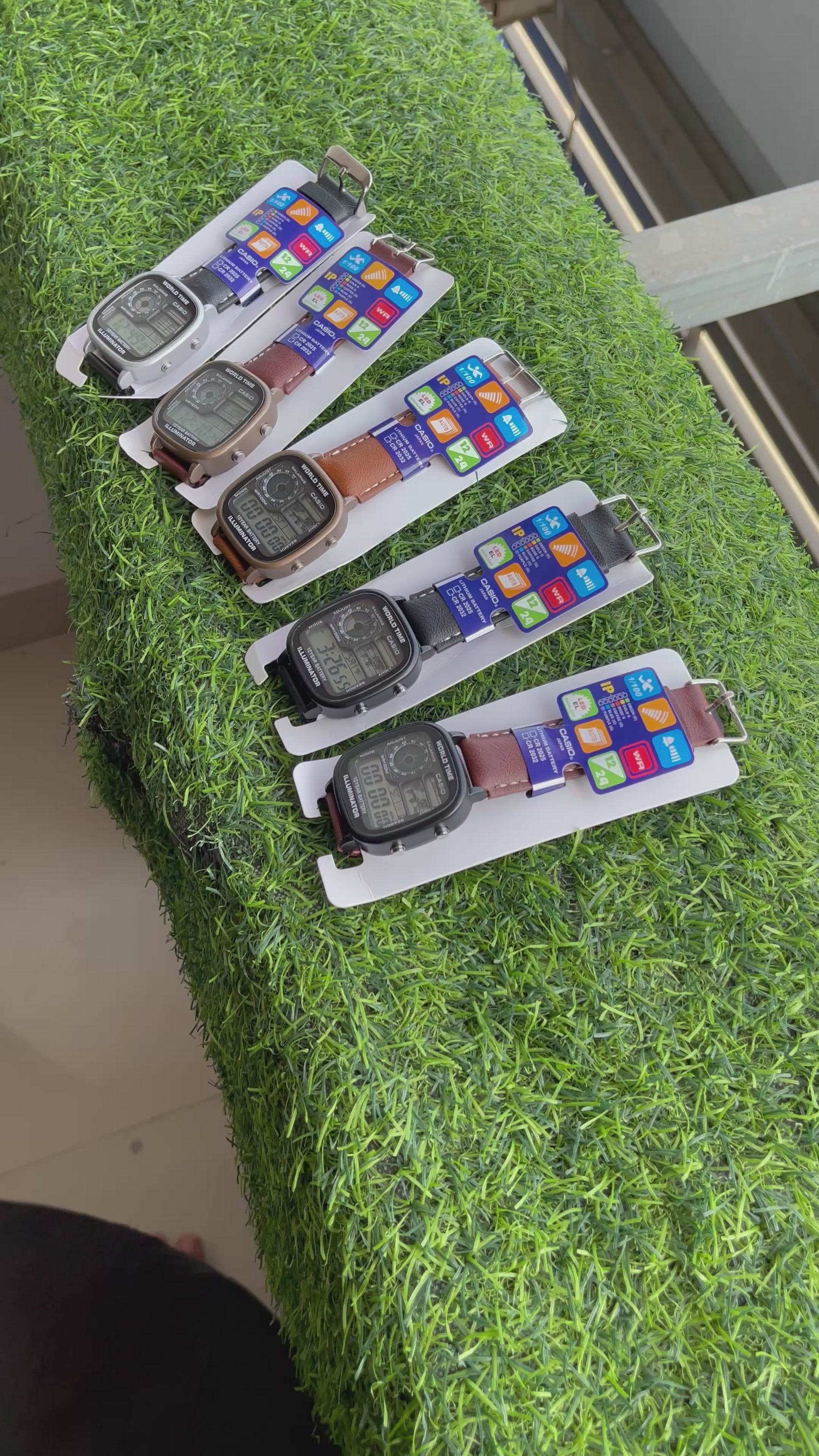 RC Casiio World Time Illuminator Digital Watch