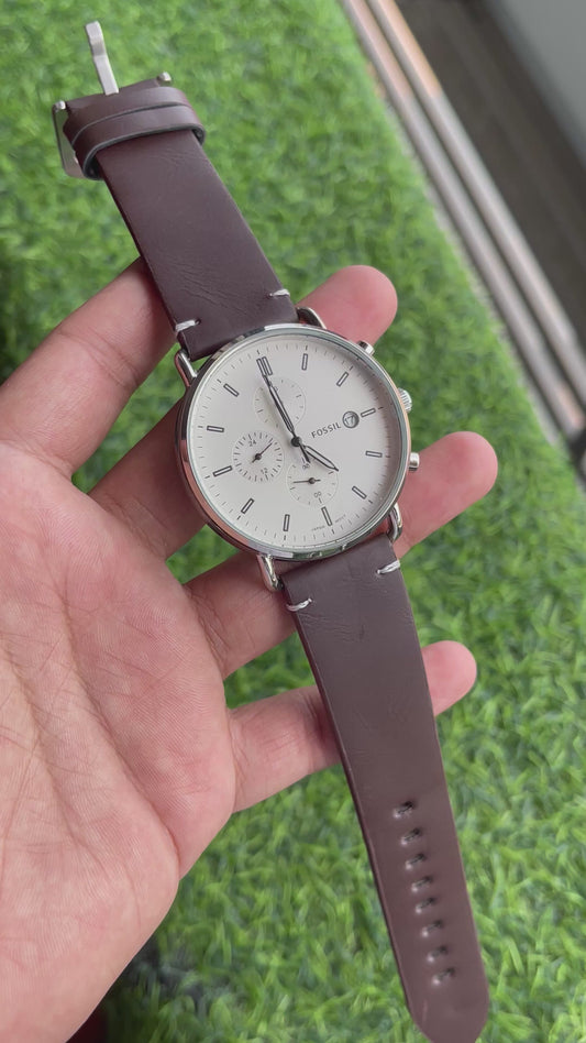 RC Fossill premium leather watch